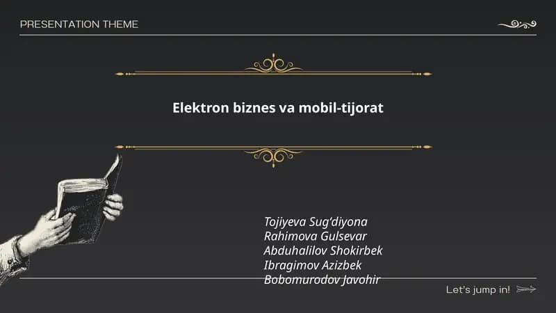 Elektron biznes va mobil-tijorat