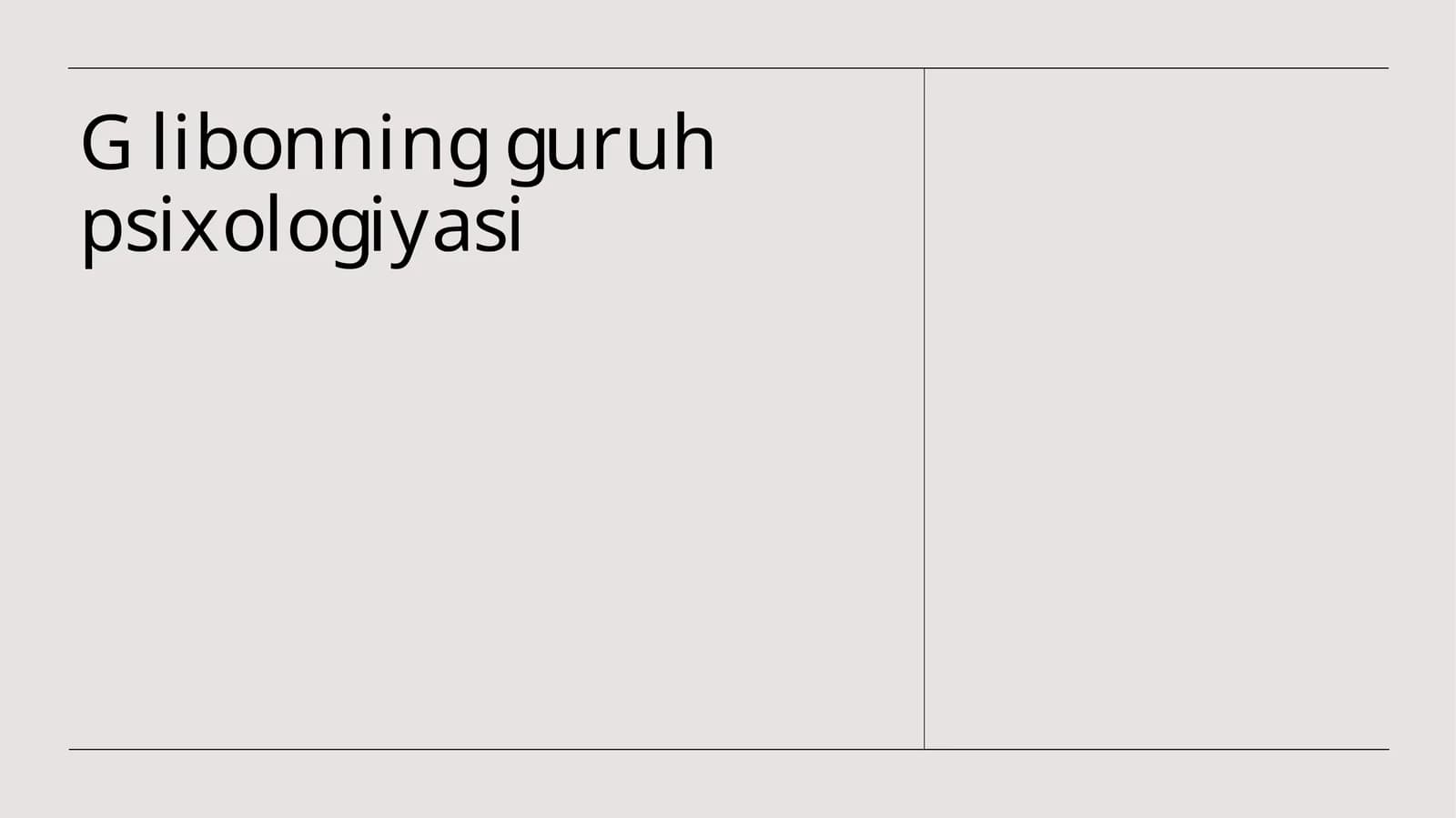 G. Libonning guruh psixologiyasi