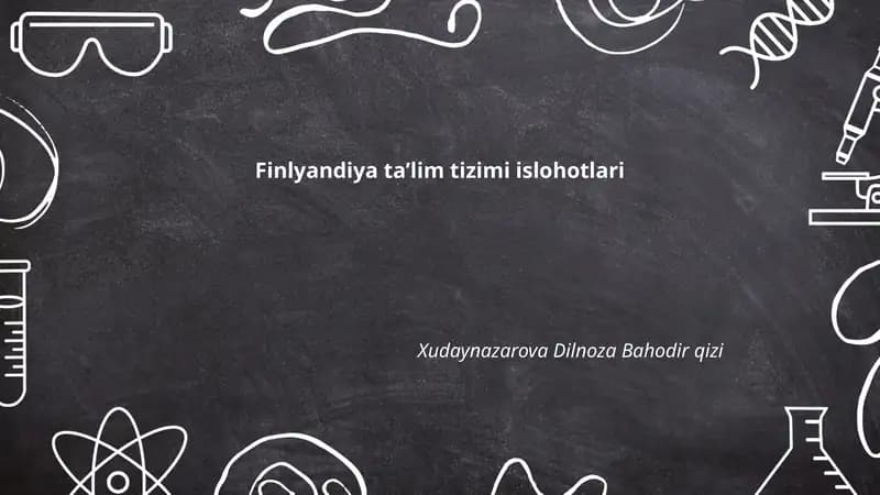 Finlyandiya taʼlim tizimi islohotlari