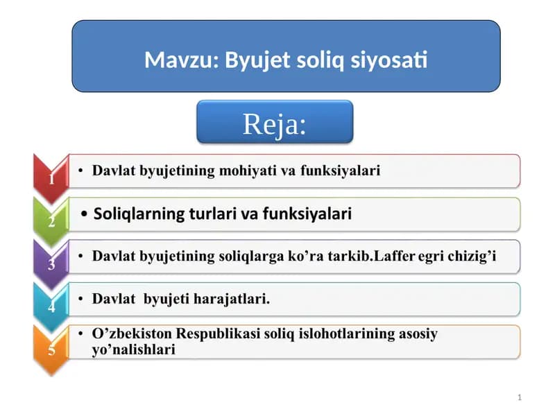 Byujet soliq siyosati