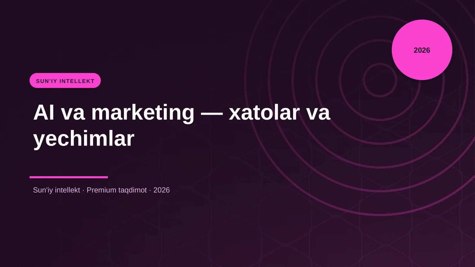 AI va marketing — xatolar va yechimlar