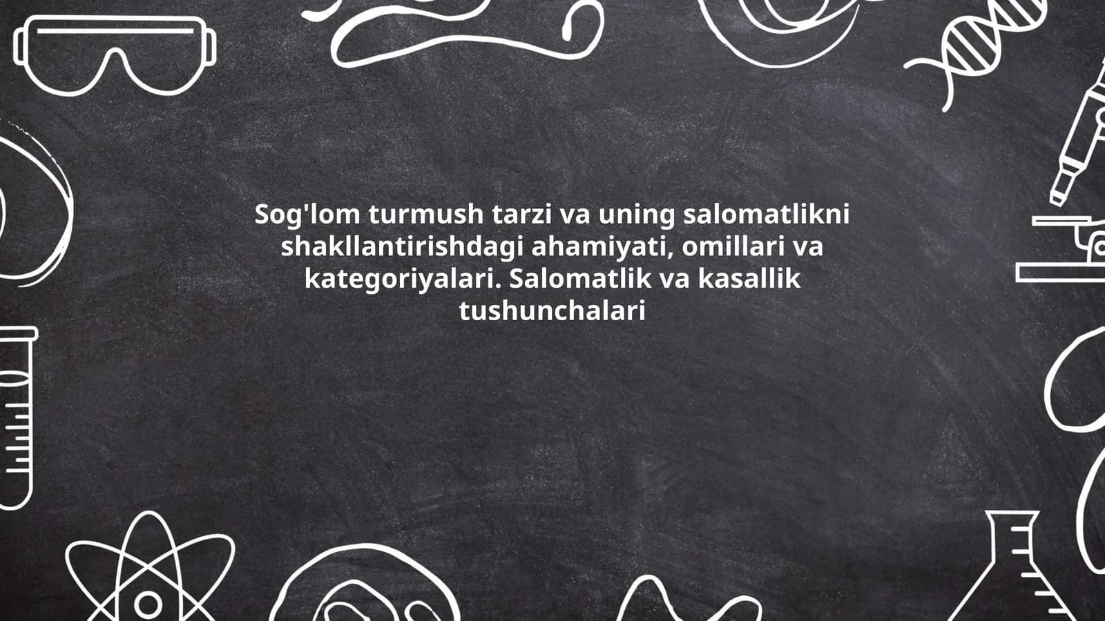 Sog'lom turmush tarzining ta'rifi va asosiy tamoyillari