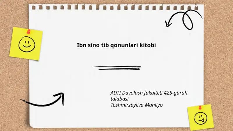 Ibn sino tib qonunlari kitobi