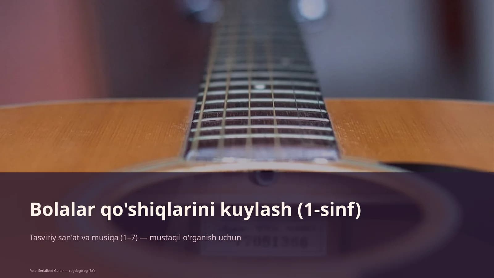 Bolalar qo'shiqlarini kuylash (1-sinf)