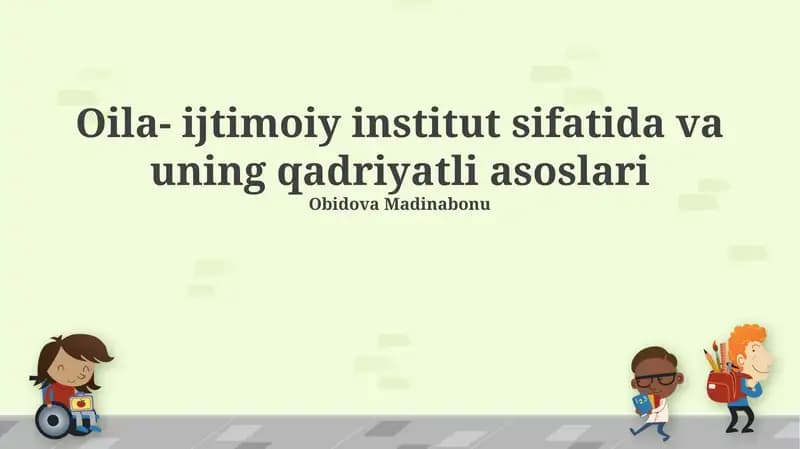 Oilaviy Ta'limning Samardorligi
