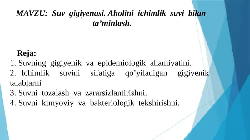 Suv gigiyenasi