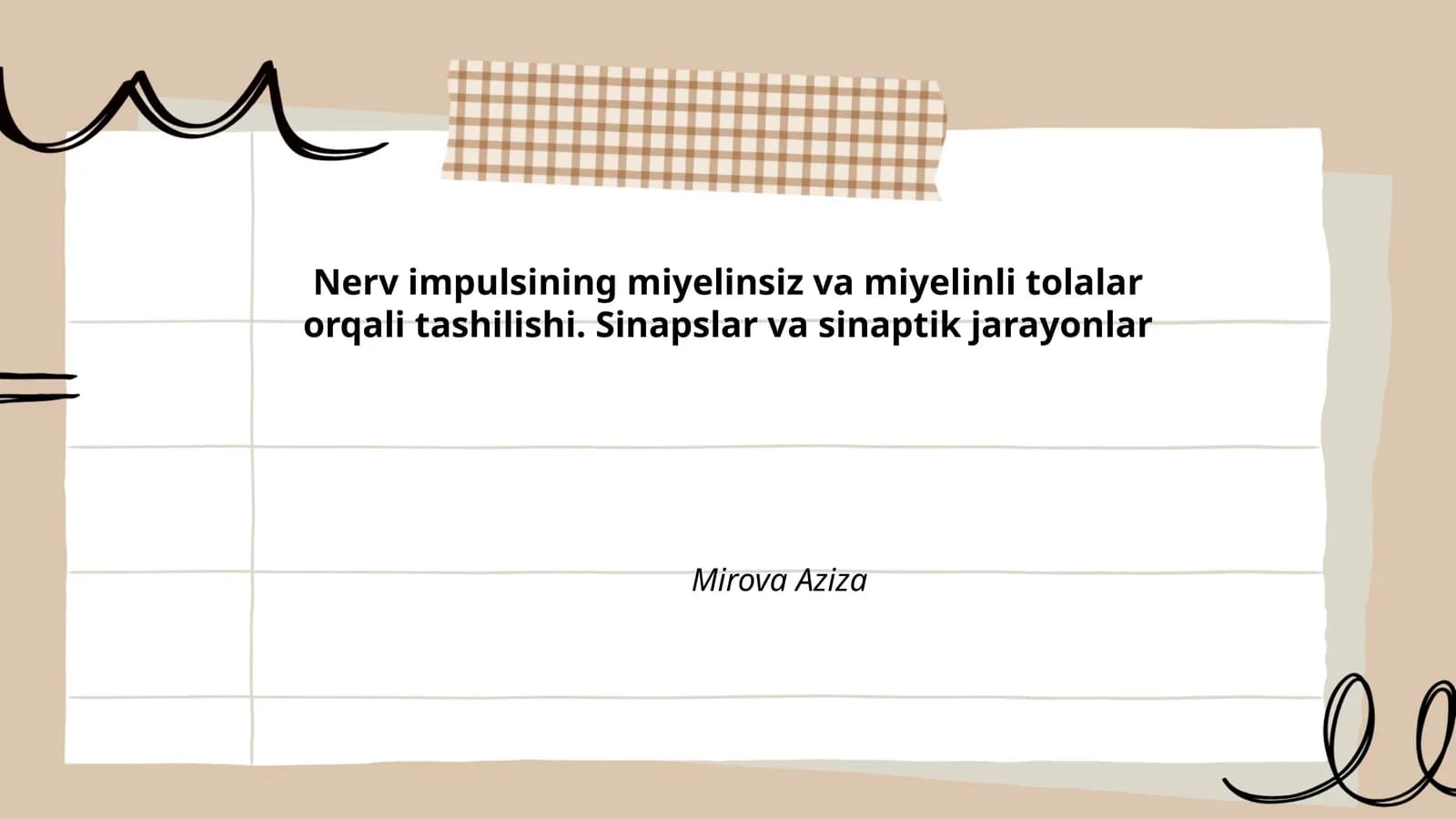 Neyron tuzilishi