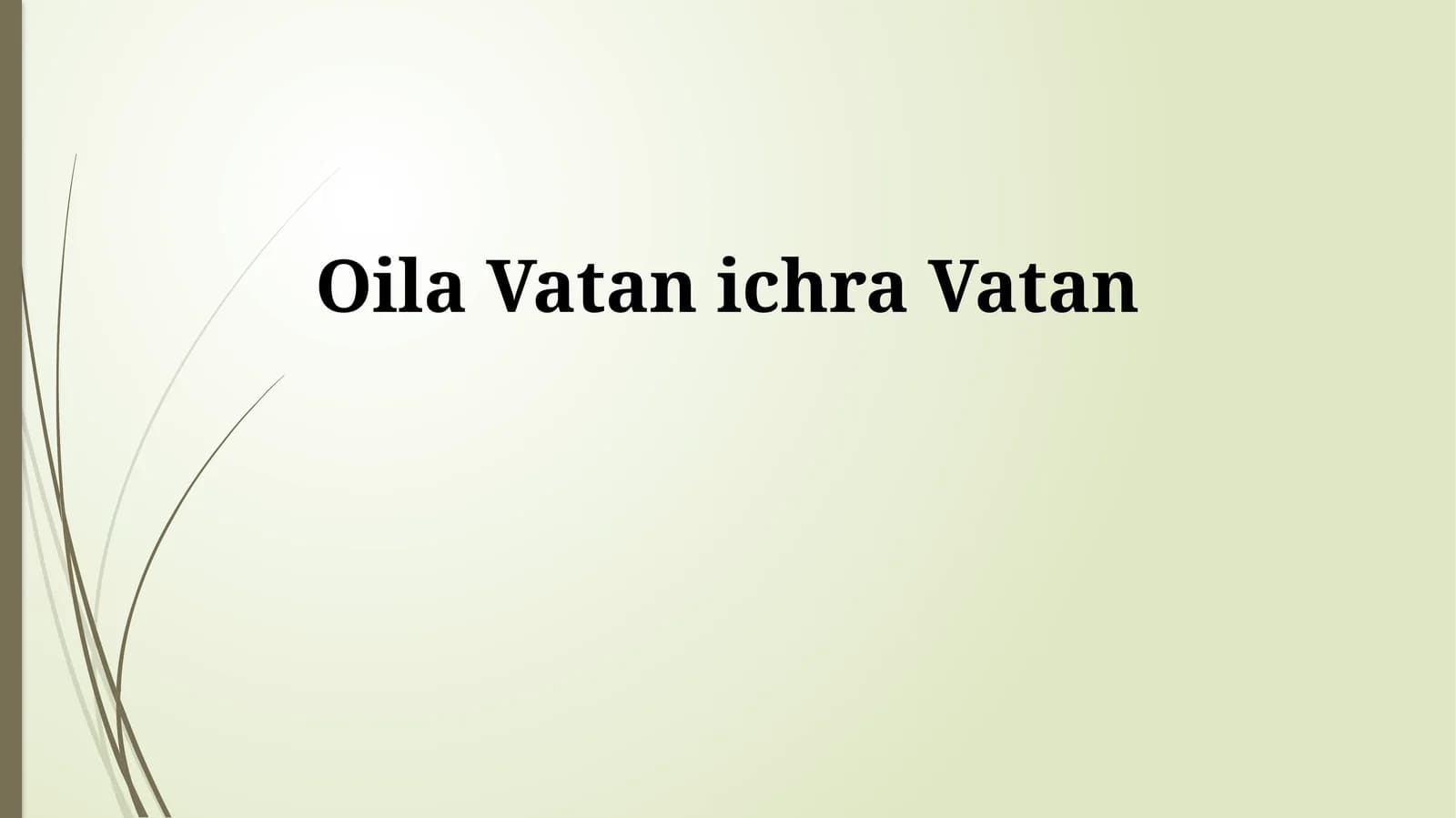 Oila Vatan ichra Vatan