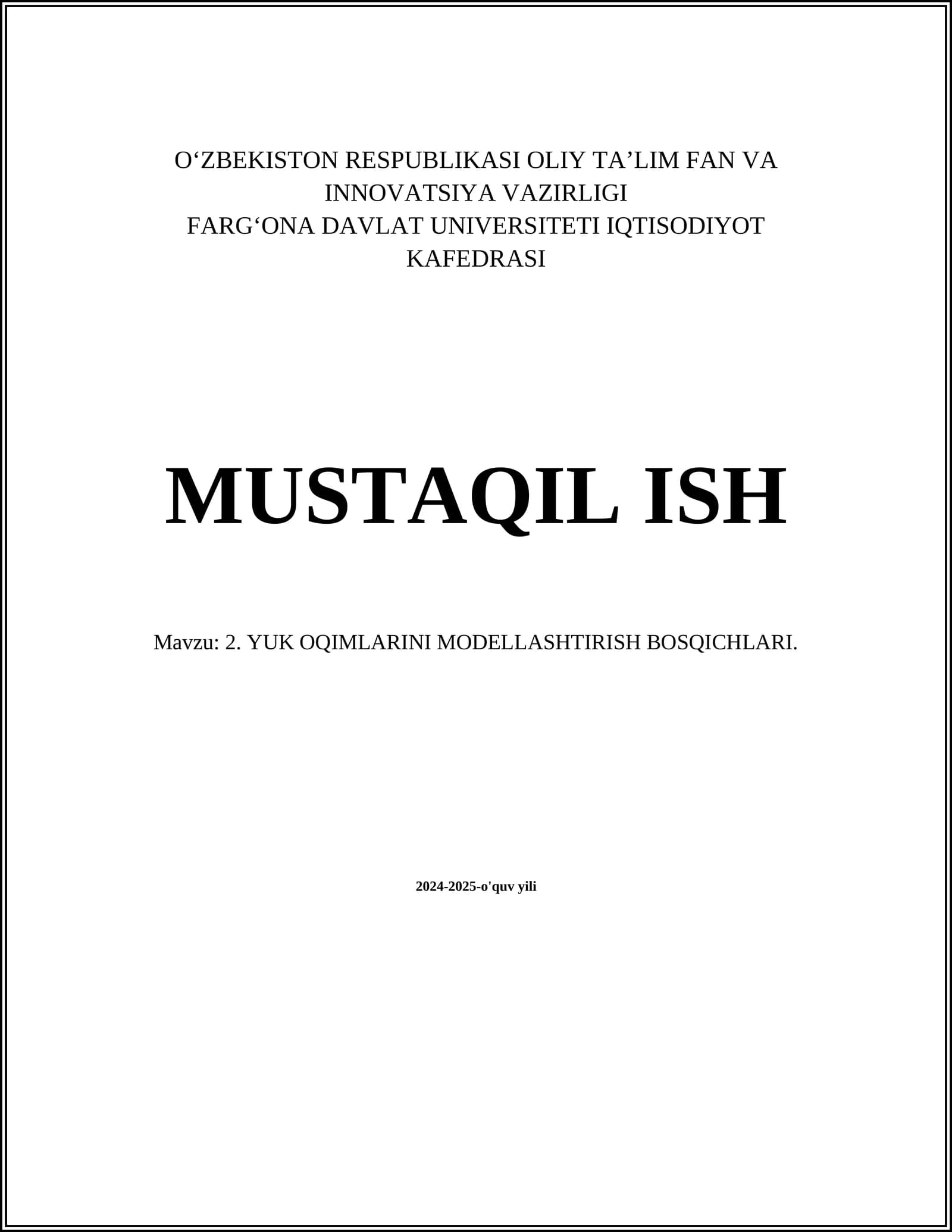 Fizikaviy modellashtirish