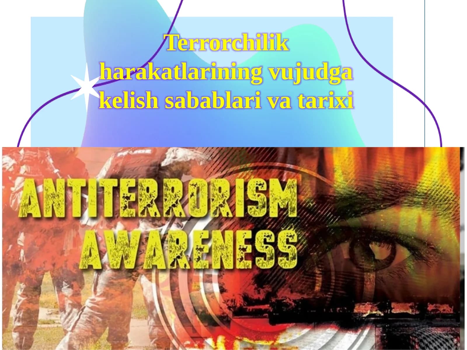 Terrorchilik harakatlarining vujudga kelish sabablari va tarixi