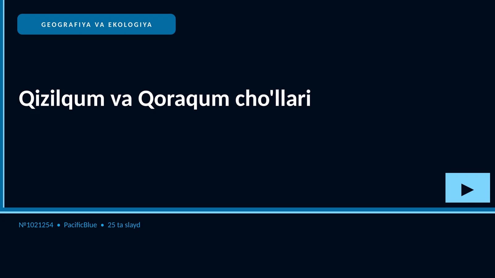 Qizilqum va Qoraqum cho'llari