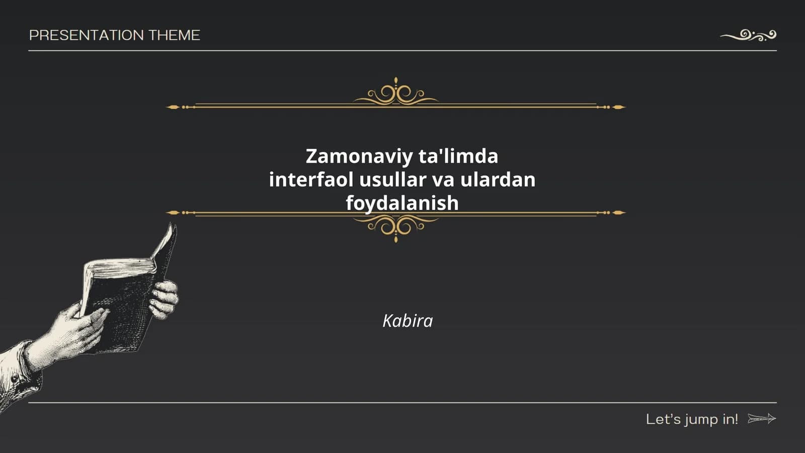Zamonaviy ta'limda interfaol usullar va ulardan foydalanish Kabira