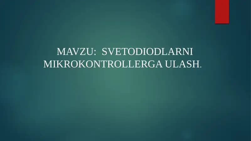 Svetodiodlarnimikrokontrollergaulash
