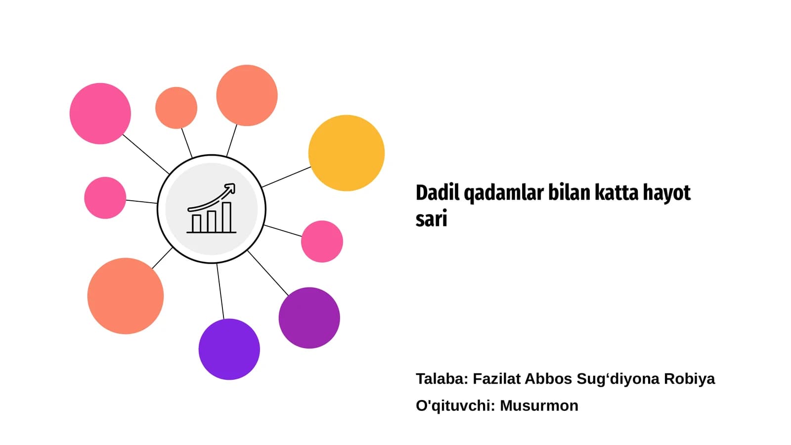 Dadil qadamlar bilan katta hayot sari