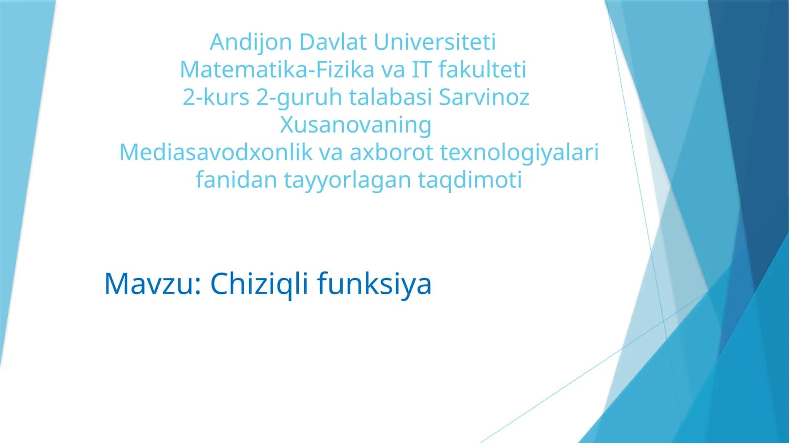 Chiziqlifunksiya