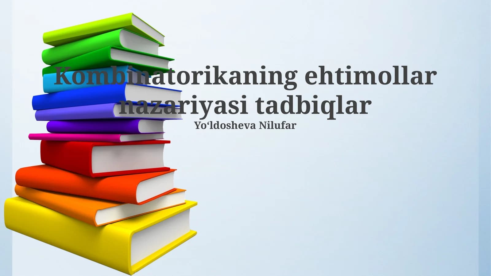Kombinatorikaning ehtimollar nazariyasi tadbiqlar