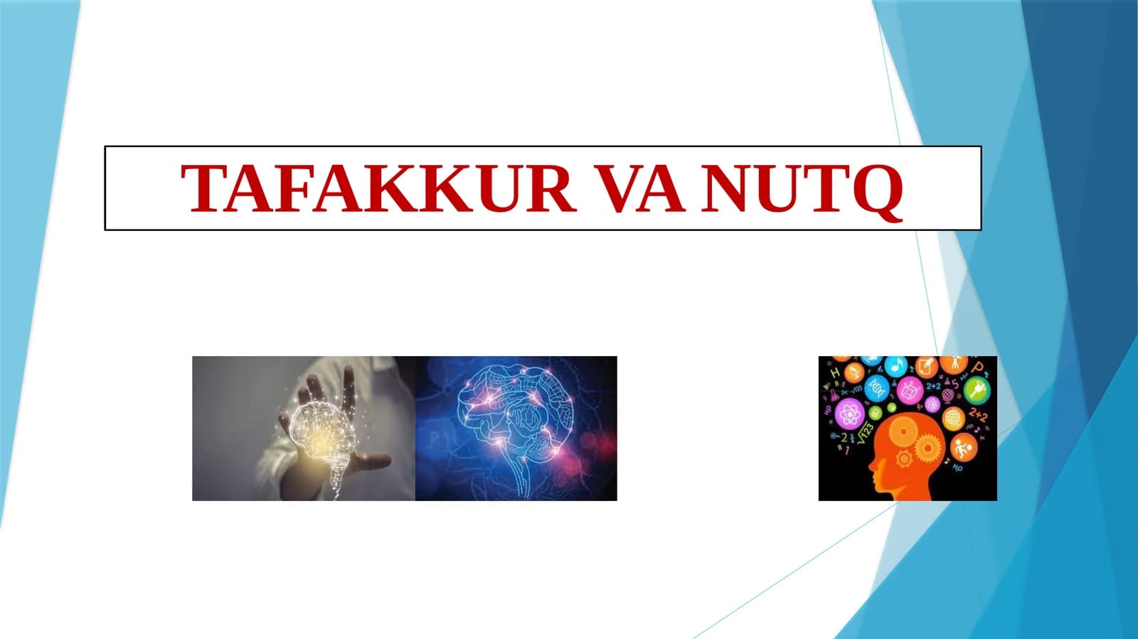 TAFAKKUR VA NUTQ