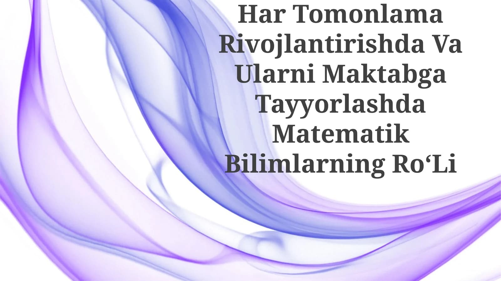 Matematik fanlar