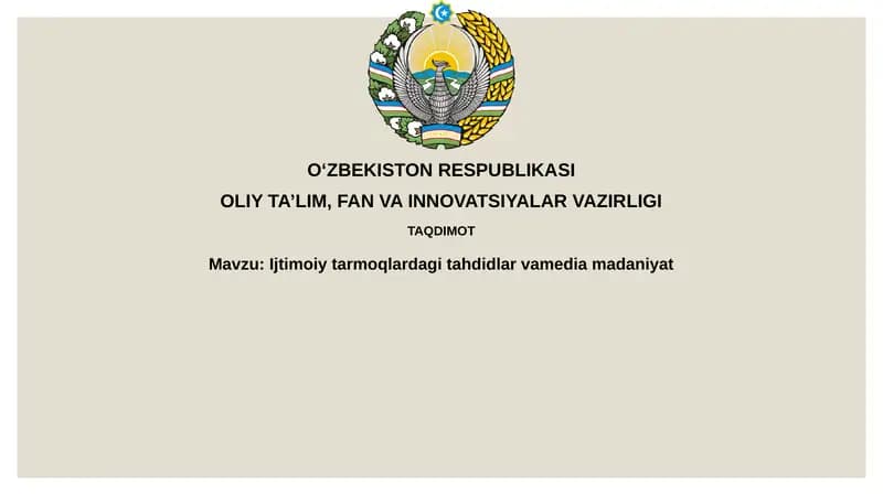 Ijtimoiy tarmoqlar va media madaniyatining ahamiyati