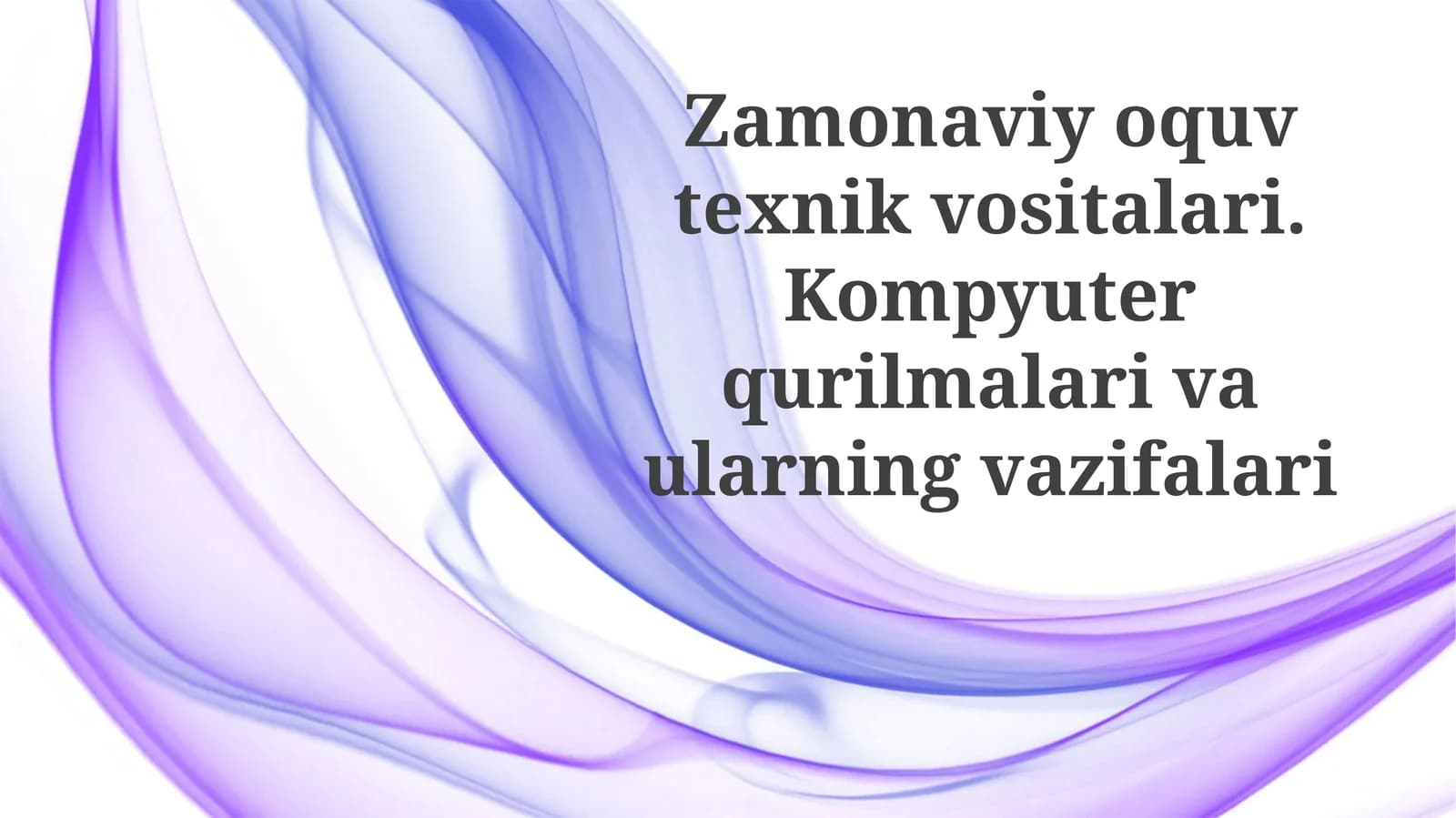 Kompyuter qurilmalari va ularning funksiyalari