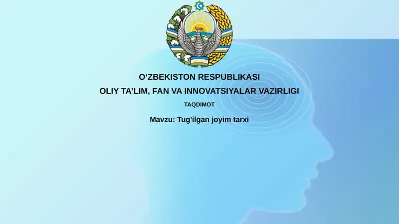 Tug'ilgan joyim tarxi