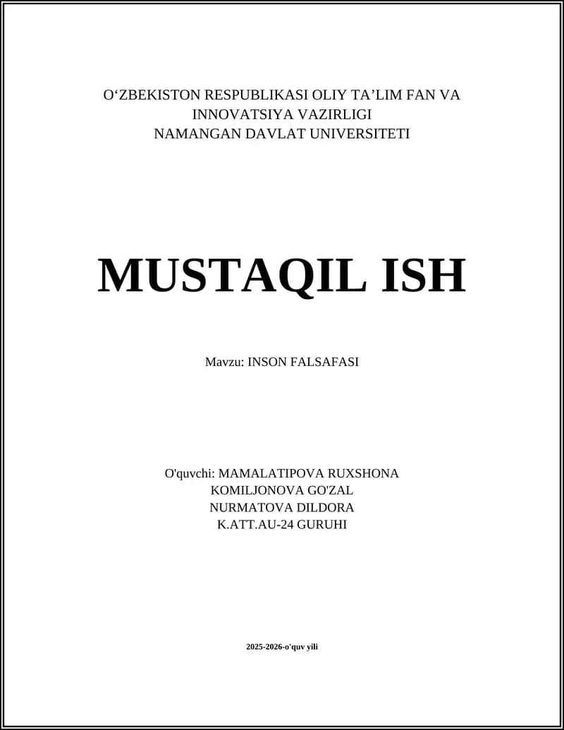 INSON FALSAFASI