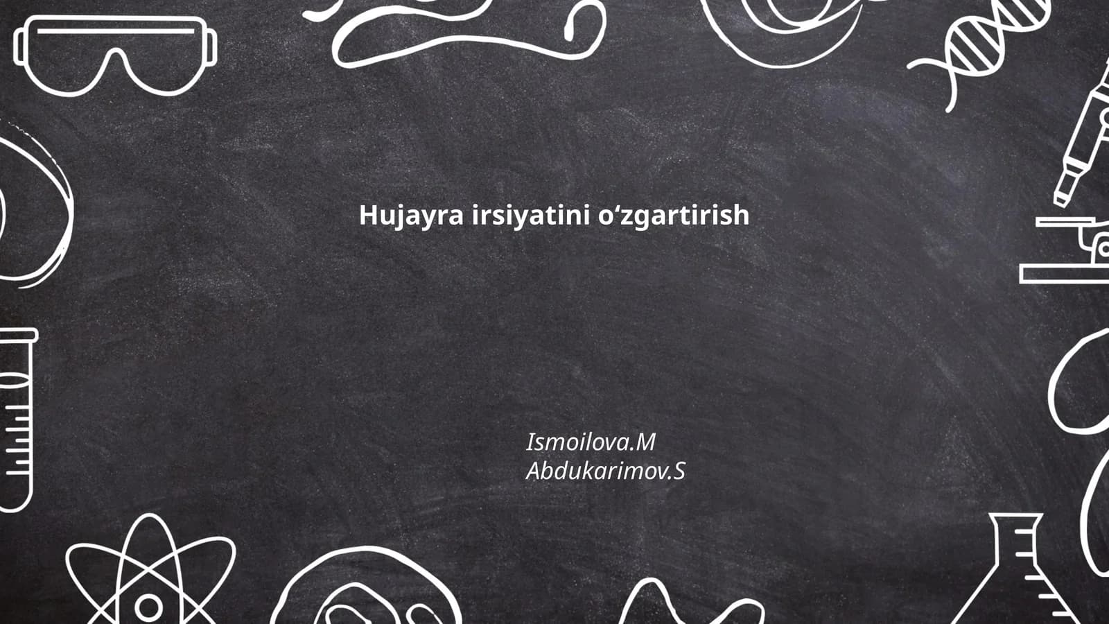 CRISPR/Cas9 orqali hujayra irsiyatini o‘zgartirish