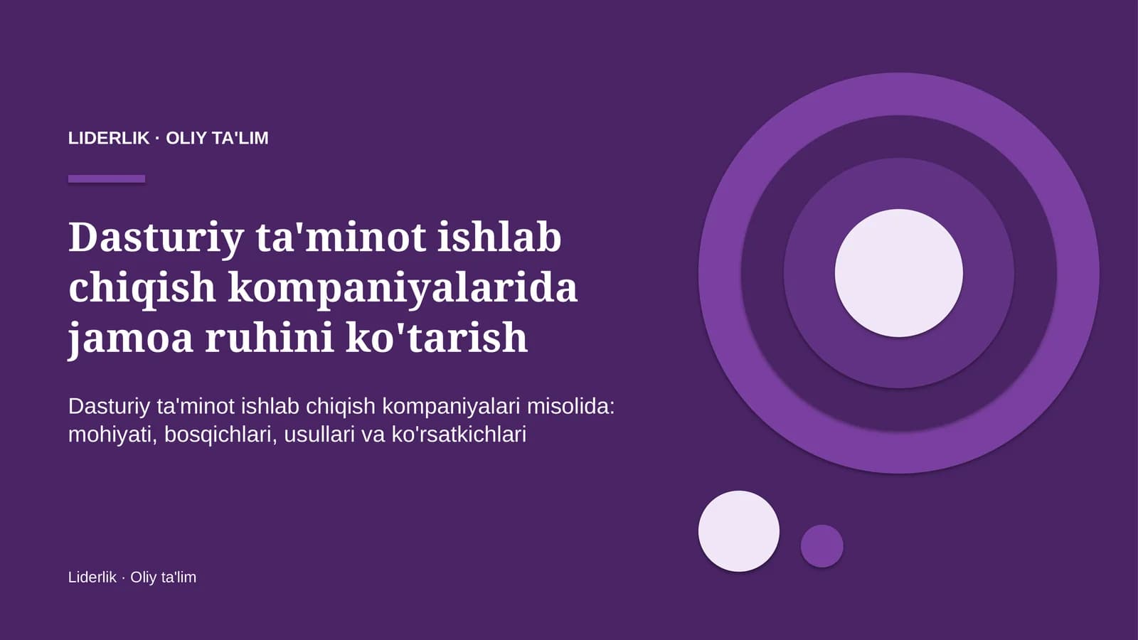 Dasturiy ta'minot ishlab chiqish kompaniyalarida jamoa ruhini ko'tarish