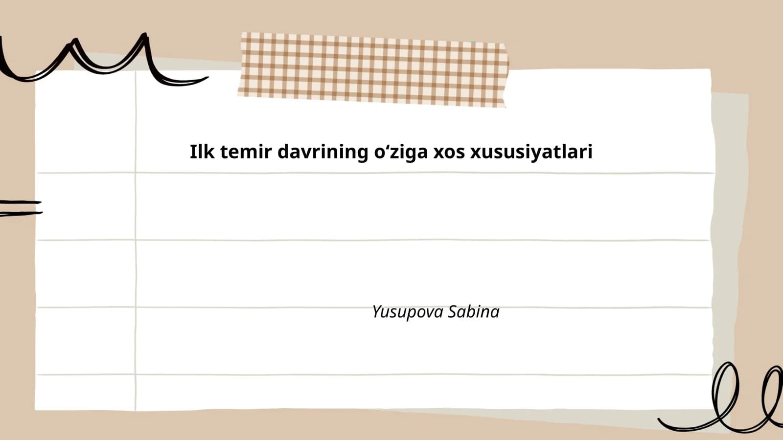 Ilk temir davrining oʻziga xos xususiyatlari