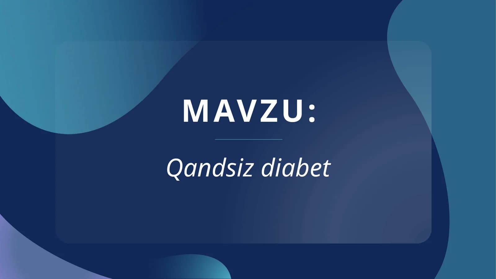 Qandsizdiabet