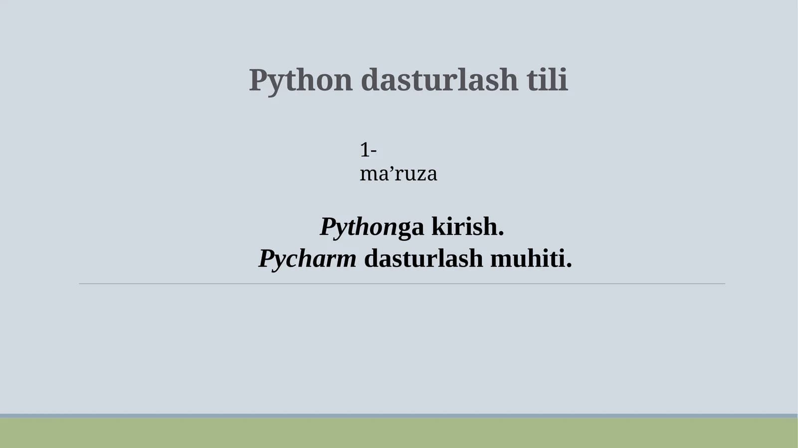 Pythondasturlashtili