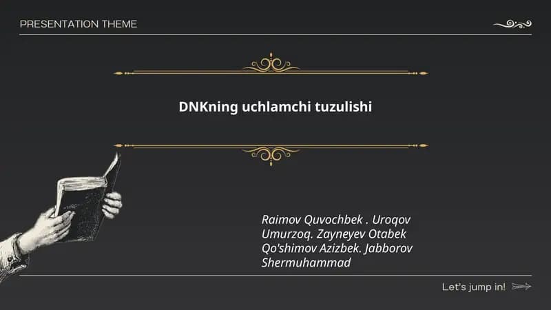DNKning uchlamchi tuzulishi