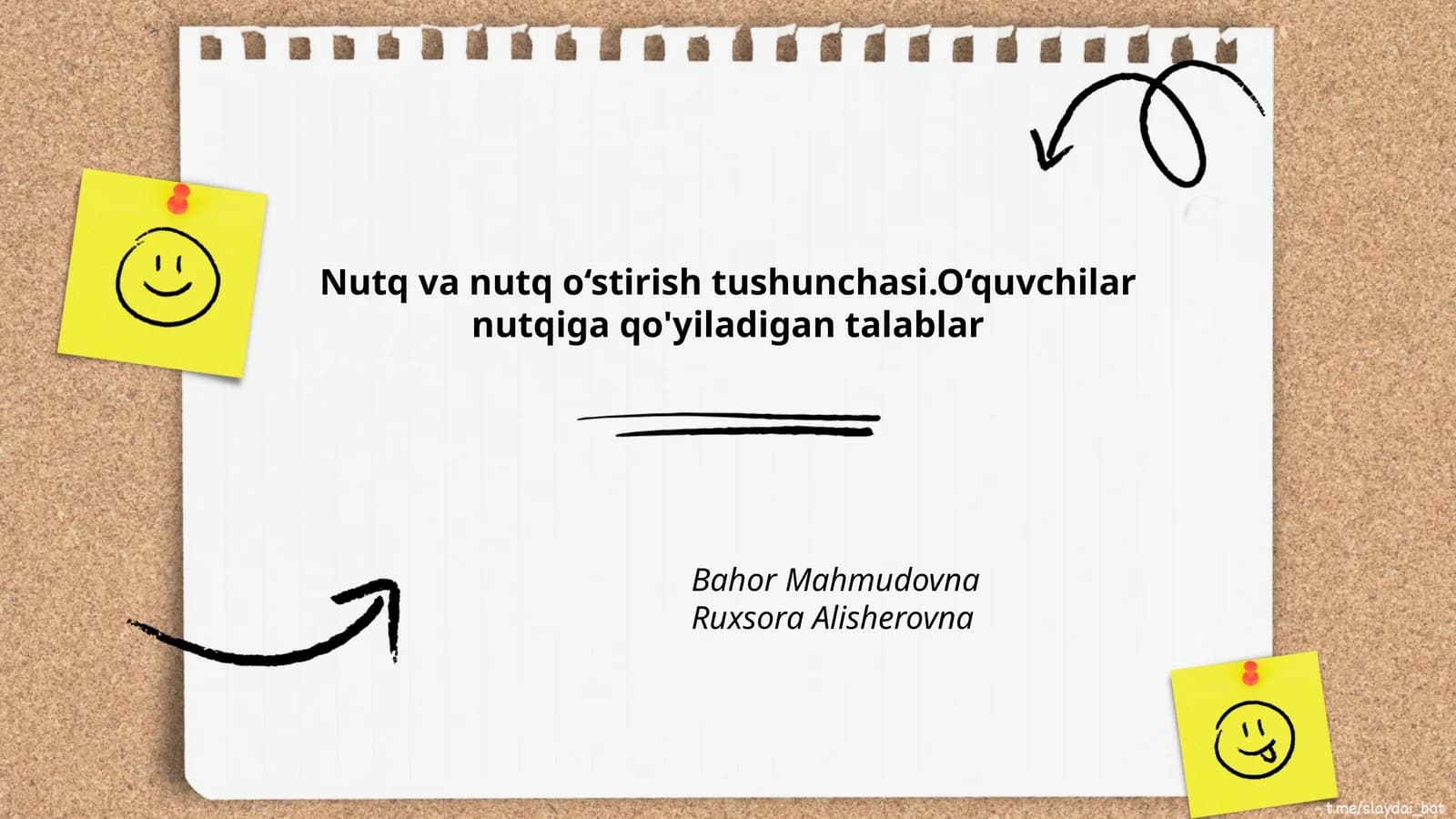 Nutq va nutq o‘stirish tushunchasi