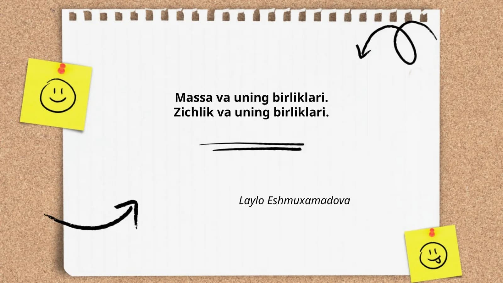 Massa va uning birliklari