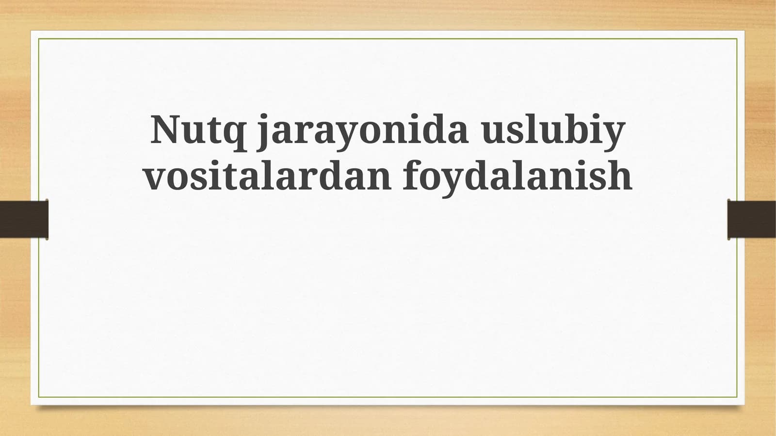 Stilistik vositalar: Ta'rif va turlari