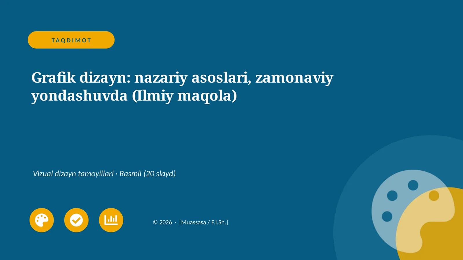 Grafik dizayn: nazariy asoslari, zamonaviy yondashuvda (Ilmiy maqola)