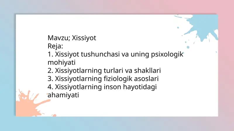 Xissiyot