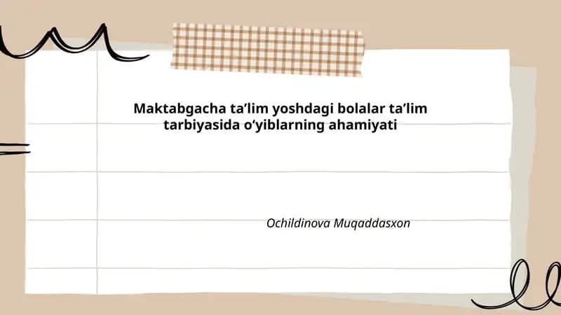 O'yinlar orqali oʻrganishning foydalari