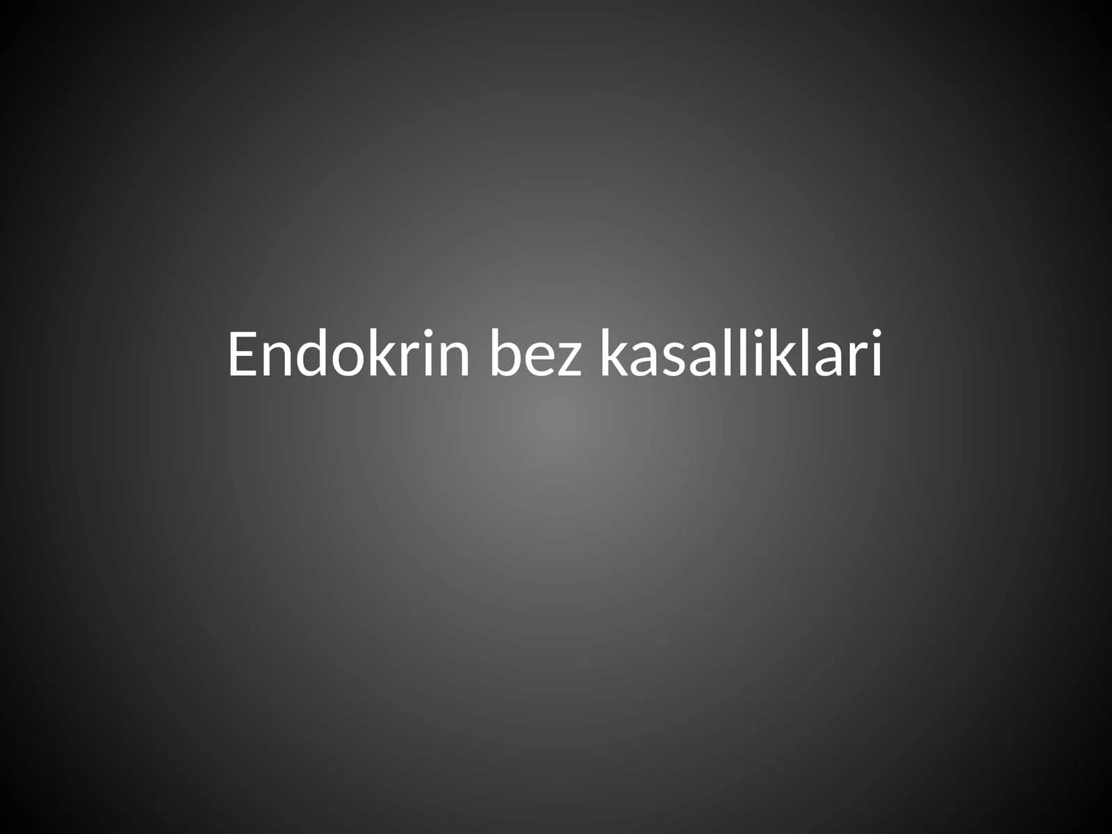 Endokrin bez kasalliklari
