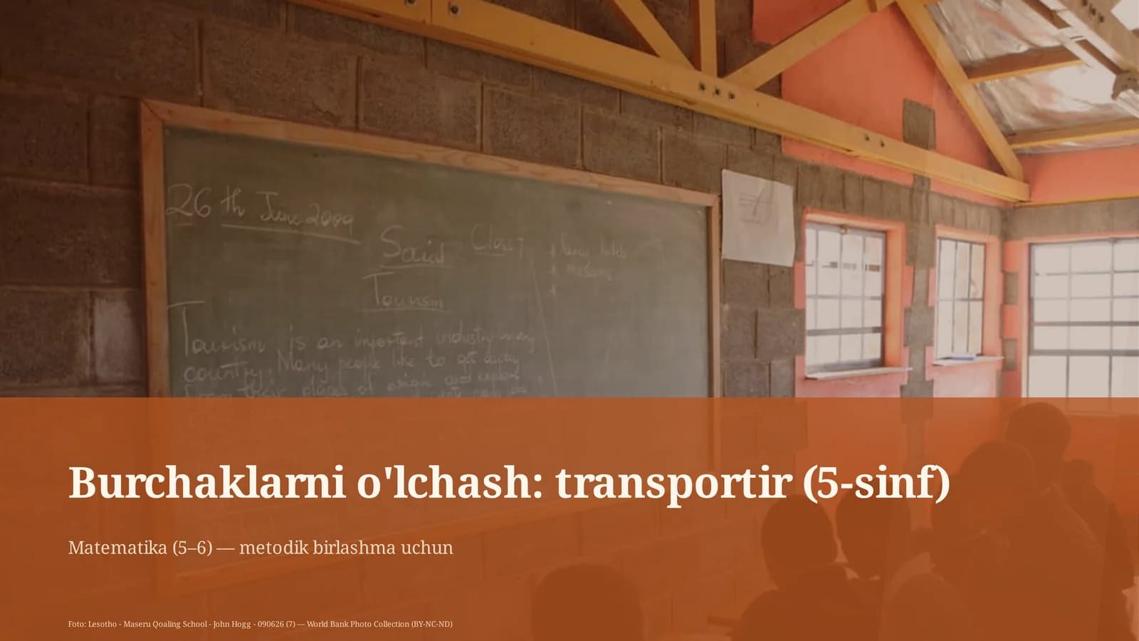 Burchaklarni o'lchash: transportir (5-sinf)