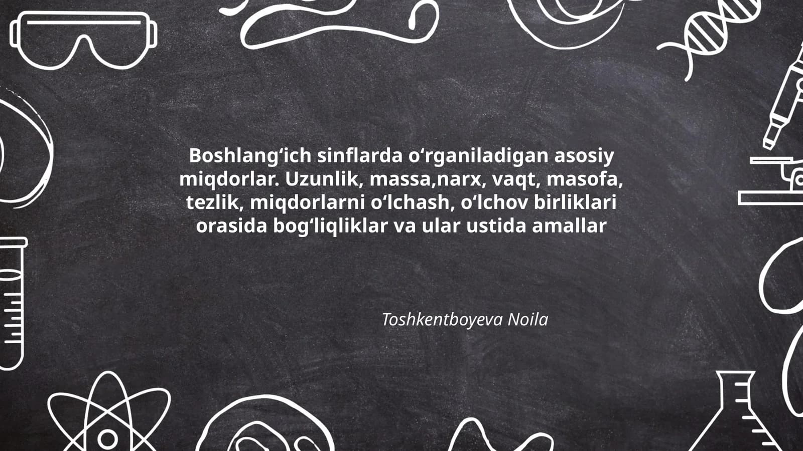 Asosiy miqdorlar