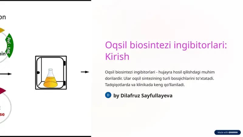 Oqsil biosintezi ingibitorlari