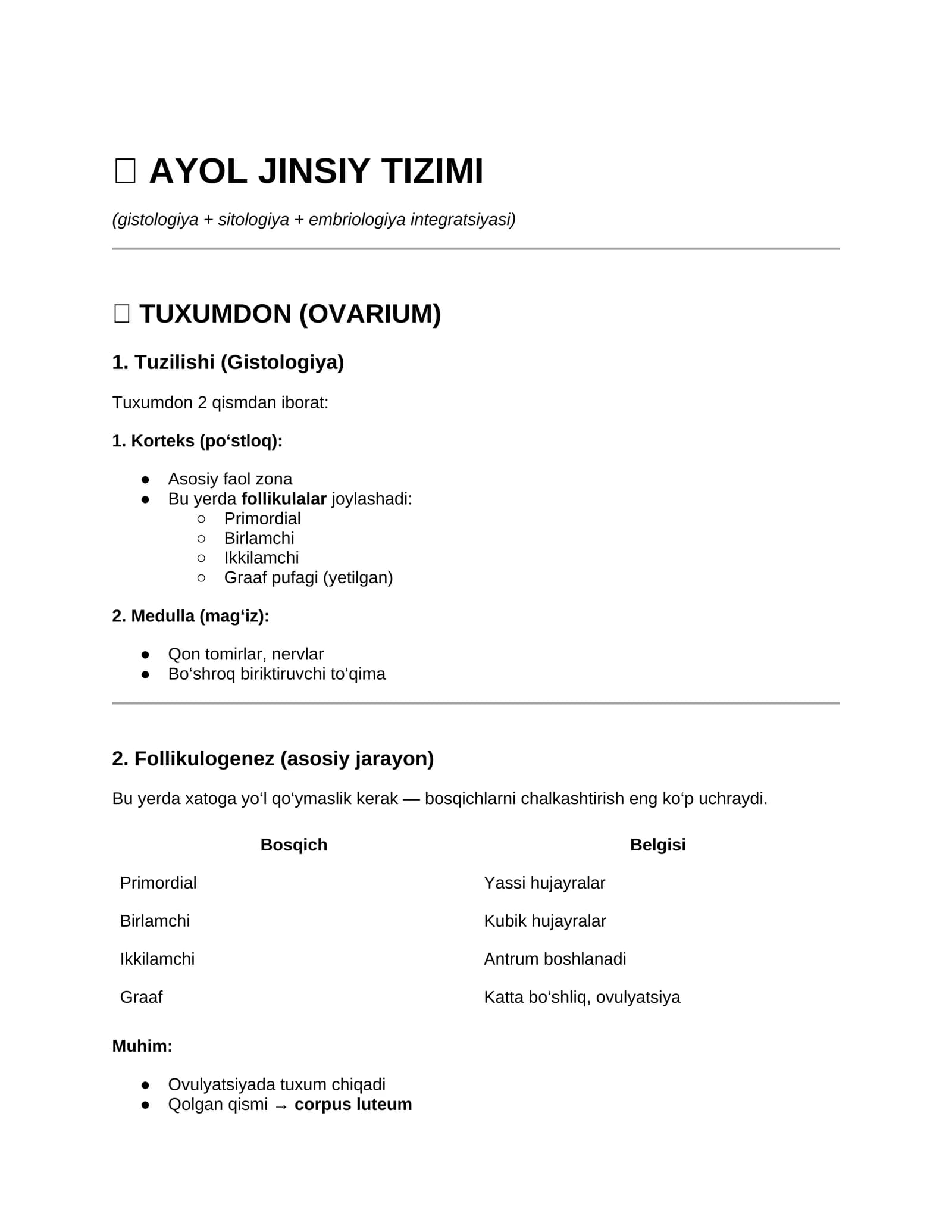 AYOL JINSIY TIZIMI
