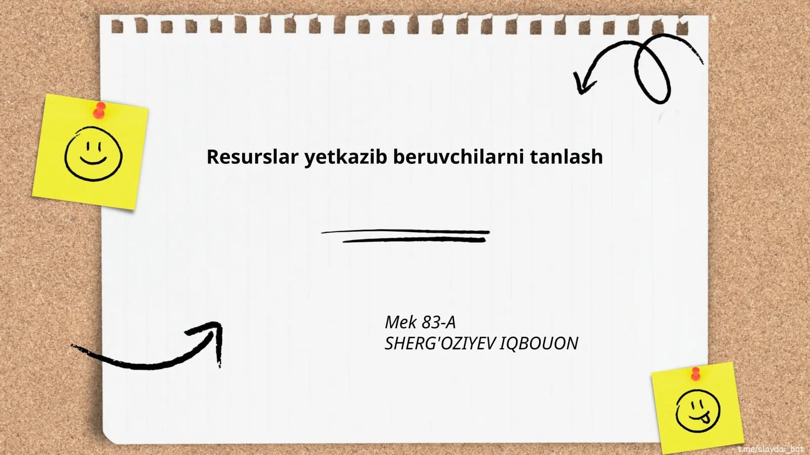 Yetkazib beruvchilarni tanlash mezonlari