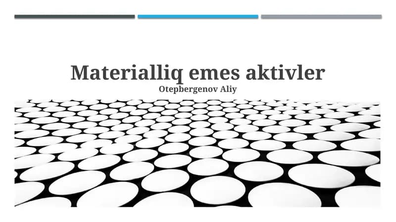 Materialliq emes aktivler