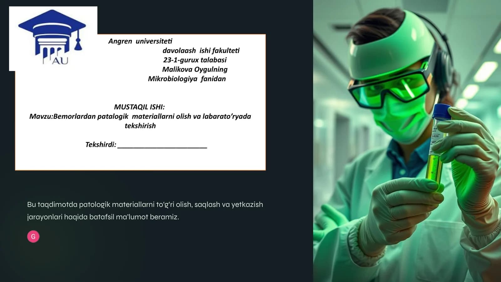 Patologik materiallarni oluvchi biopsiya usullari