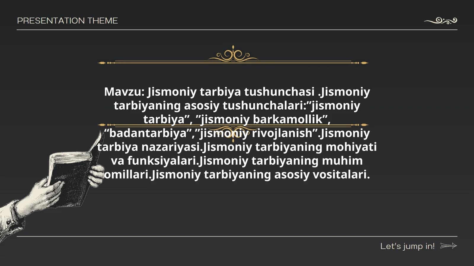 Jismoniy tarbiya tushunchasi