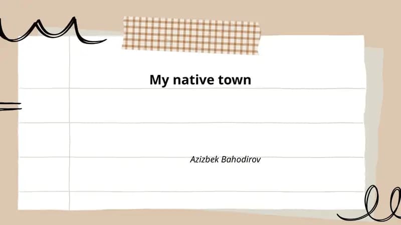 My native town