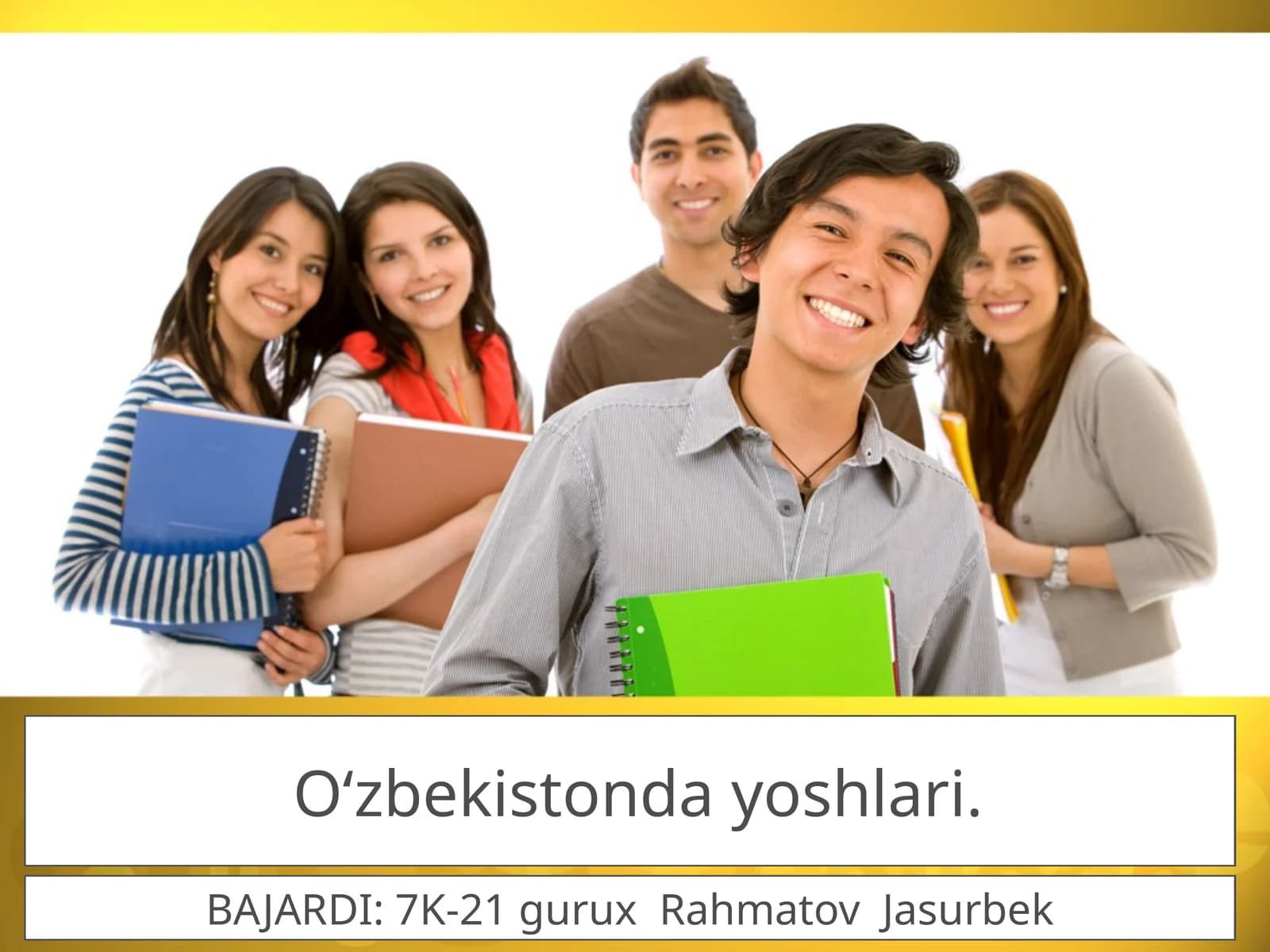 "O'zbekistonda yoshlari"
