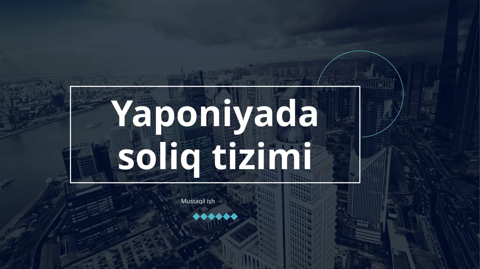 Yaponiyada soliq tizimi